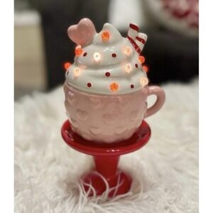 Valentine Hot Chocolate Cocoa Light Up Coffee Latte Mug‎ NEW